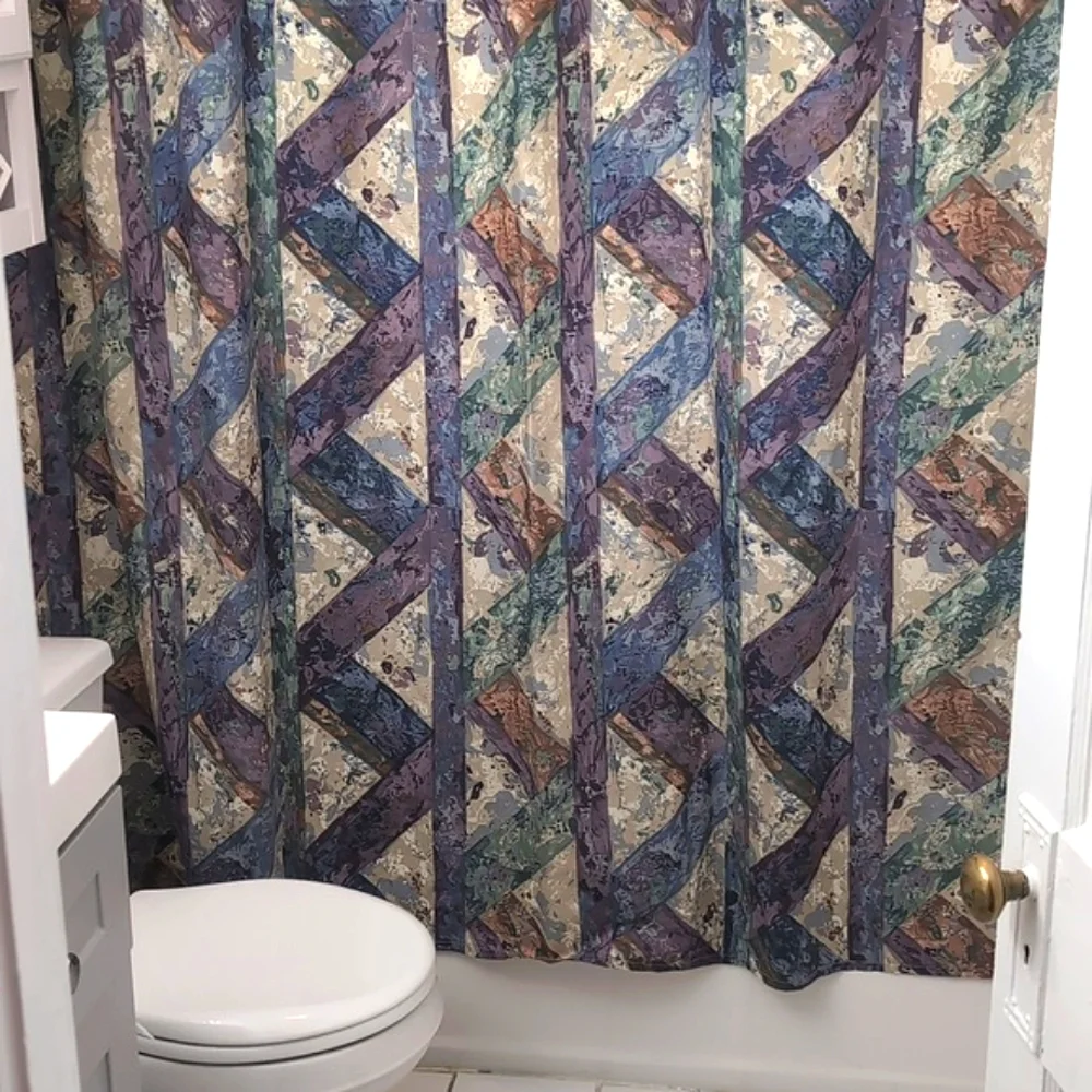 Wamsutta Geometric Shower Curtain